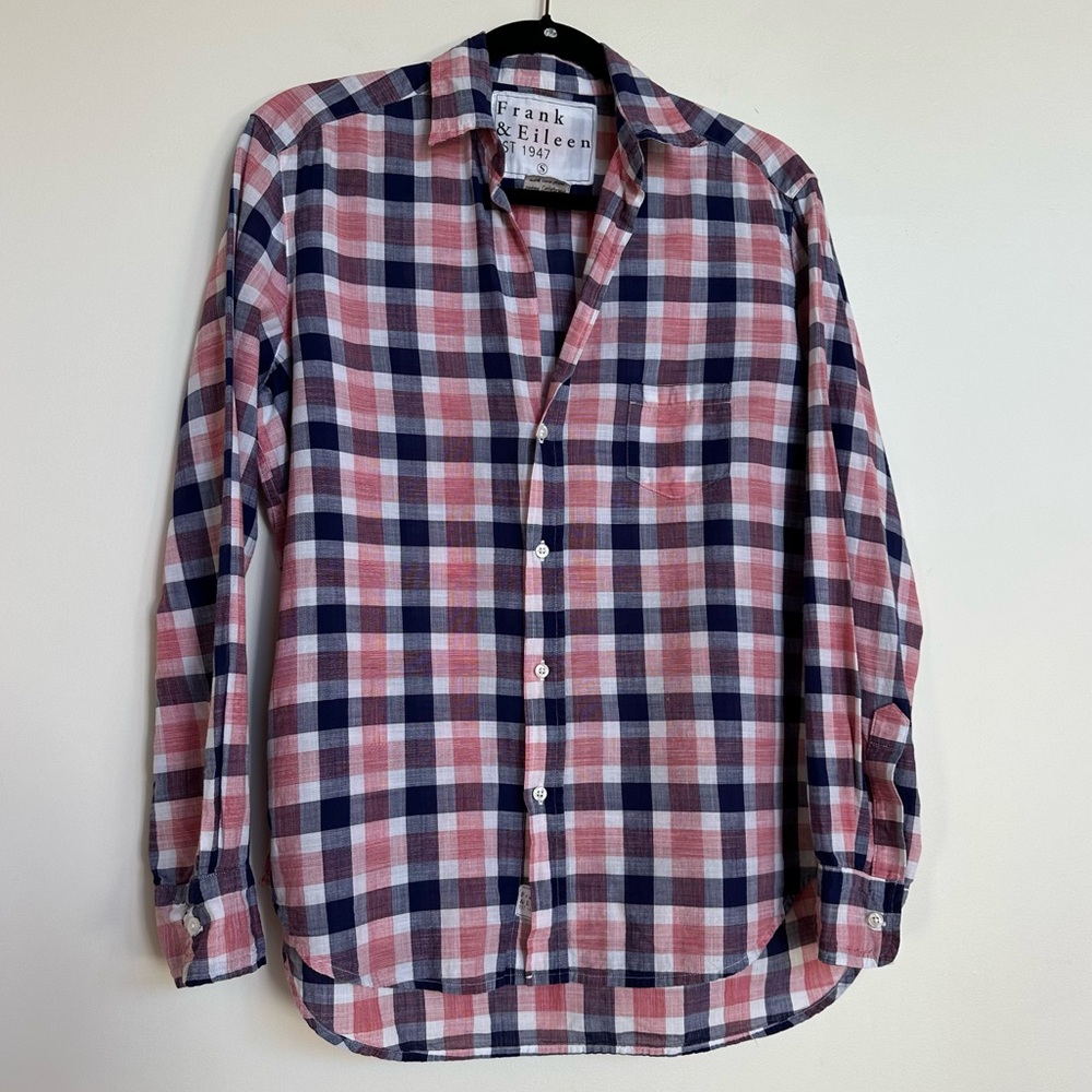 Frank & Eileen Plaid Button Down Shirt Size Small